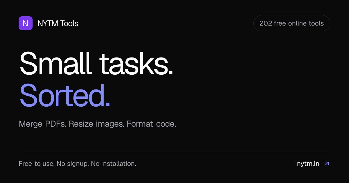 My small browser tools project somehow grew to 202 tools